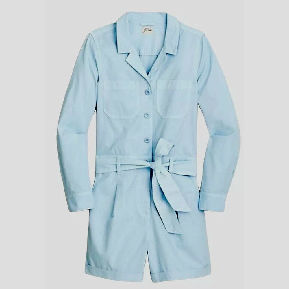 J. Crew Womens NWT $148 Foundry Chino Shorts Coveralls Jumpsuit Romper Size 4